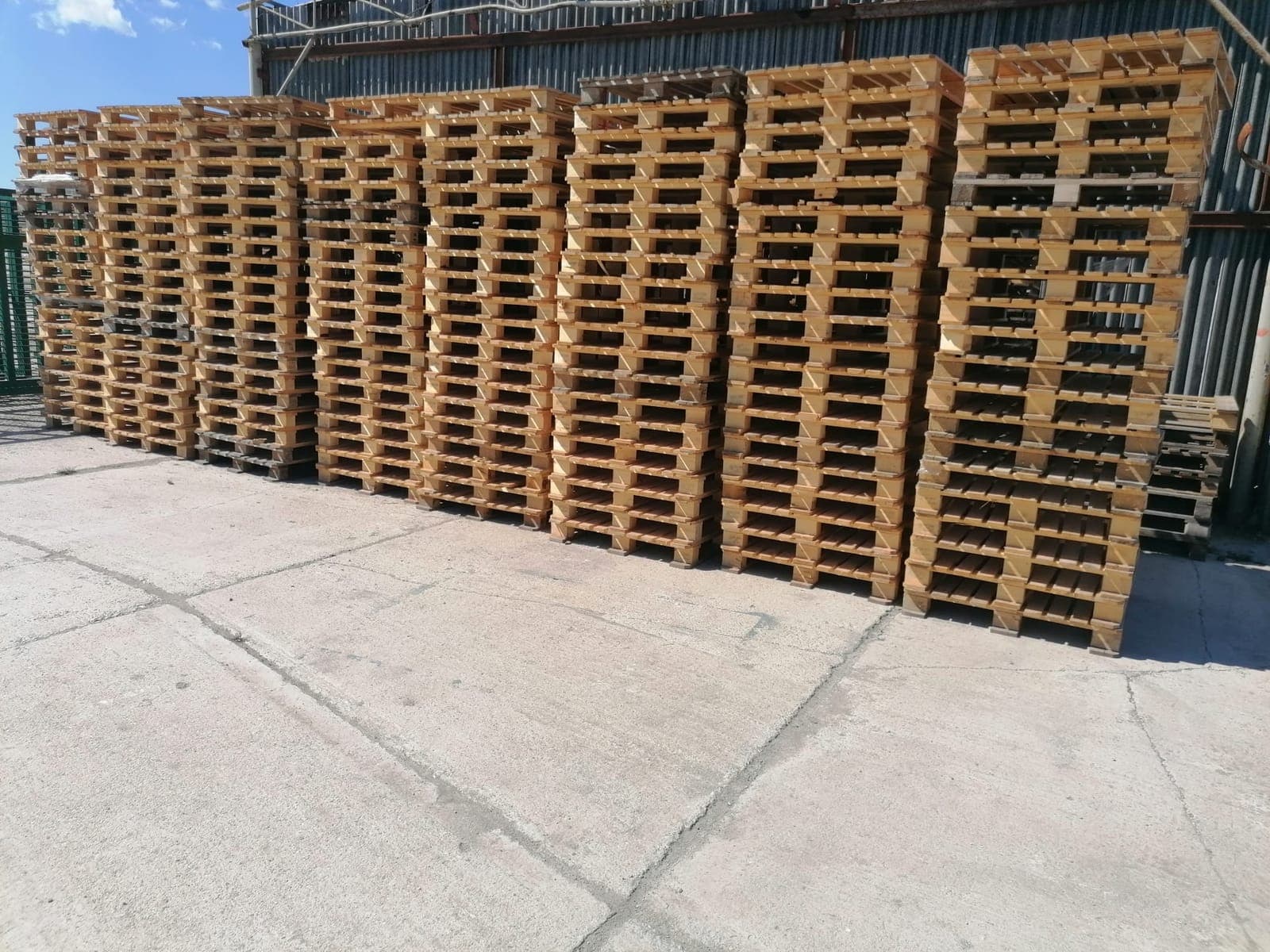 CP chemical pallets stored in the MMLES yard